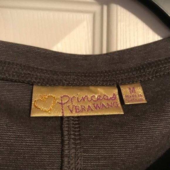 PRINCESS VERA WANG Size Medium Gray Top Jewels Shirt Crewneck Pullover - Picture 2 of 7